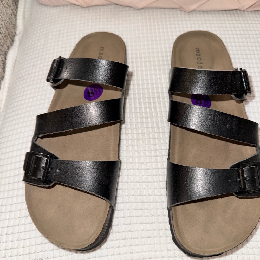 Madden Girl Black Strappy Sandals